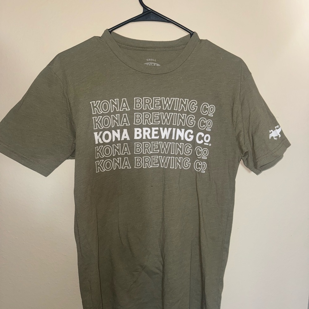 Olive Green Kona brewing T-Shirt
